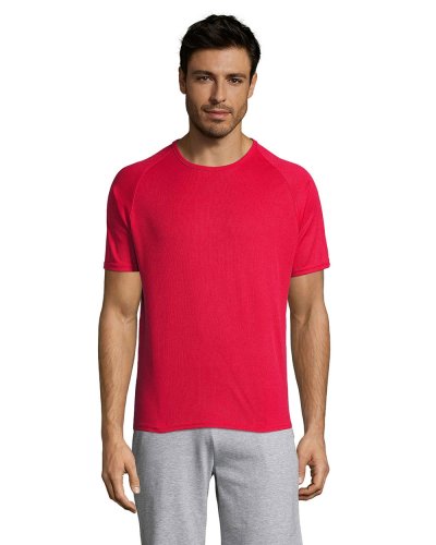 T-shirt uomo Sporty traspirante Rosso