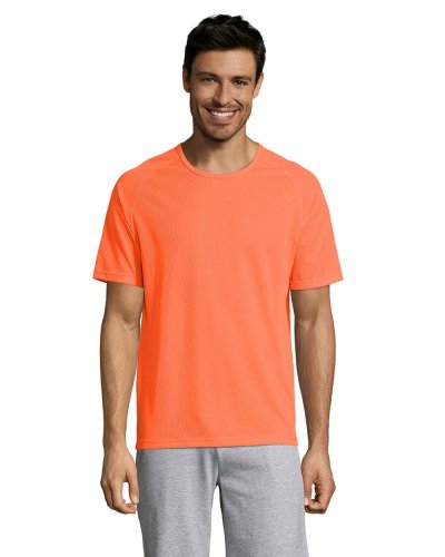 T-shirt uomo Sporty traspirante Arancio Fluo