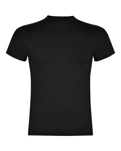 T-shirt con taschino lato cuore Teckel Nero