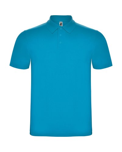 Polo manica corta 3 bottoni Austral Turchese