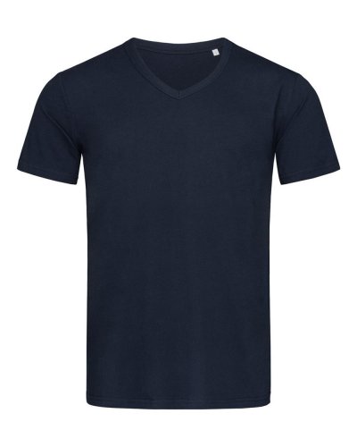 T-shirt Ben con scollo a V Marina Blue
