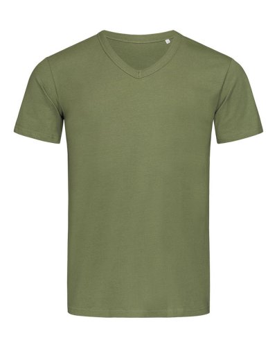 T-shirt Ben con scollo a V Military Green