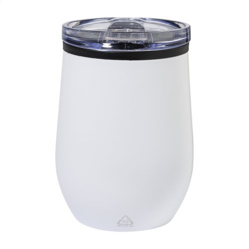 Bicchiere termico da viaggio in acciaio riciclato poppy