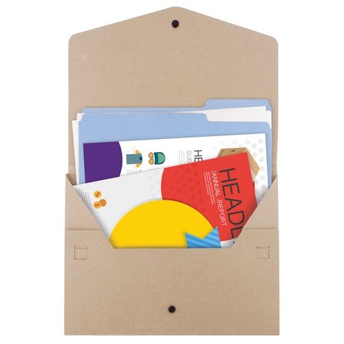 Cartella carta riciclata con bottone trexa