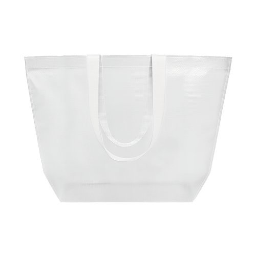 Borsa shopper trasparente in pp laminato 110 g/m2