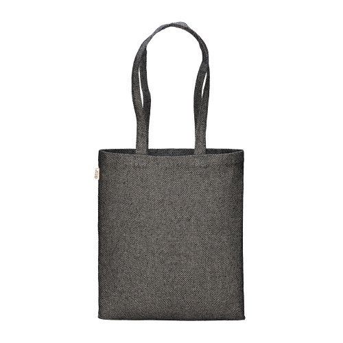 Borsa shopper in cotone riciclato 300 g/m2 con effetto melange