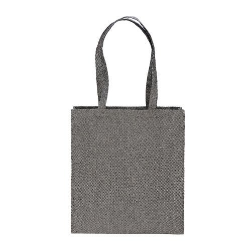 Borsa shopper in cotone riciclato 300 g/m2 con effetto mélange
