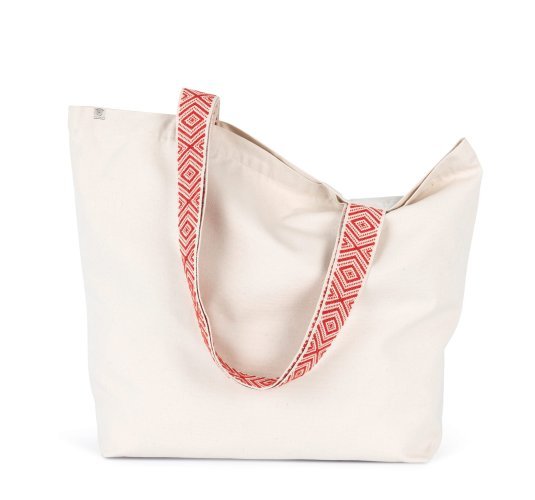 Borsa shopper grande in tessuto riciclato