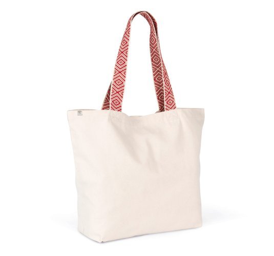 Borsa shopper grande in tessuto riciclato