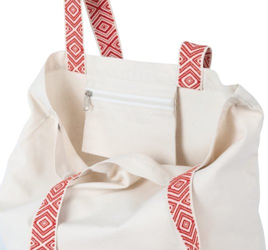 Borsa shopper grande in tessuto riciclato