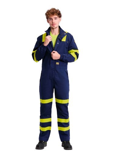 Tuta da lavoro multitasche testtuto ignifugo