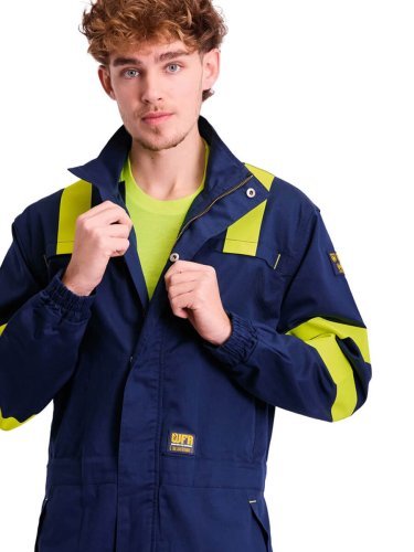 Tuta da lavoro multitasche testtuto ignifugo