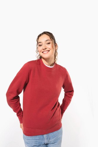 Felpa eco-sostenibile girocollo