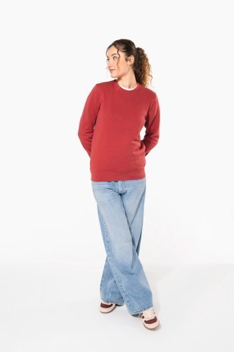 Felpa eco-sostenibile girocollo