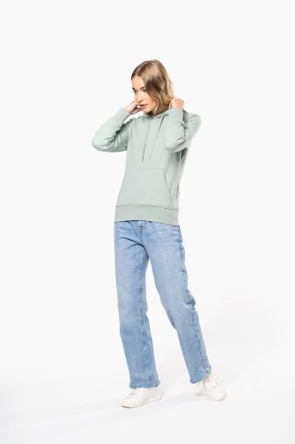Felpa eco-sostenibile donna con cappuccio