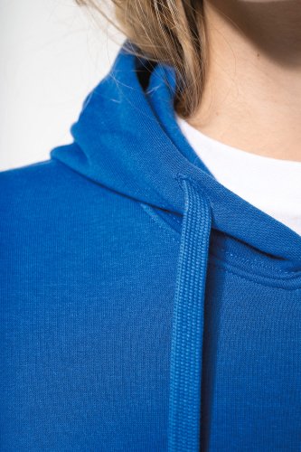 Felpa eco-sostenibile donna con cappuccio e zip