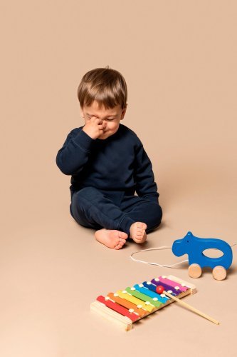 Pantaloni in felpa ecosostenibili bebè