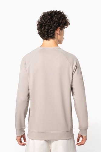 Felpa uomo bio girocollo manica raglan non garzata