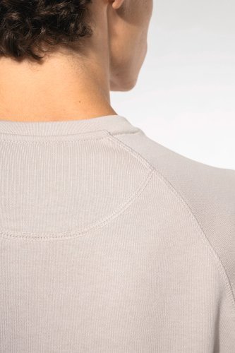 Felpa uomo bio girocollo manica raglan non garzata