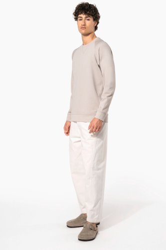 Felpa uomo bio girocollo manica raglan non garzata