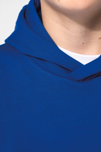 Felpa in materiale riciclato con cappuccio bambino