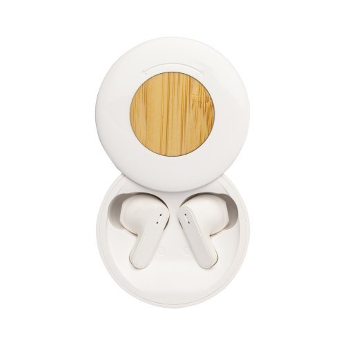 Auricolari in rabs con inserto in bambù