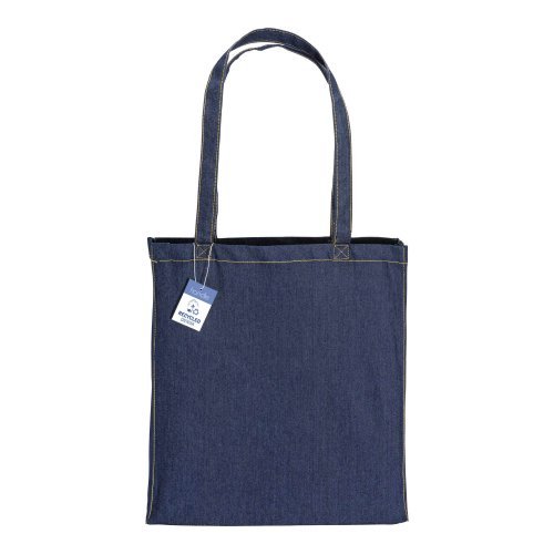 Shopper in cotone denim riciclato