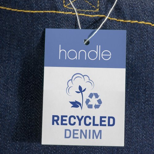 Shopper in cotone denim riciclato