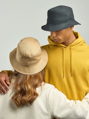 Cappello in tessuto morbido modello pescatore Bucket