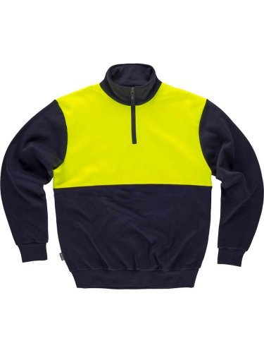 Felpa bicolore alta visibilita