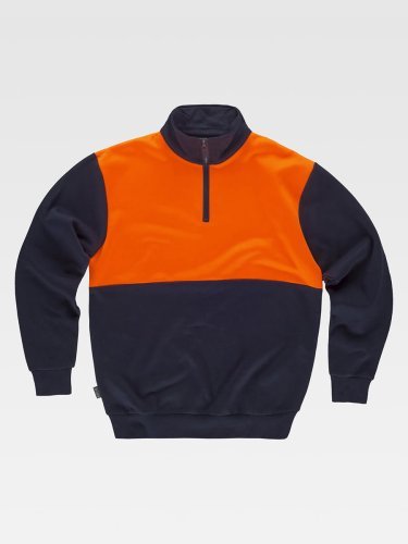 Felpa bicolore alta visibilita