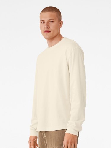 T-shirt Boxy pesante unisex a maniche lunghe