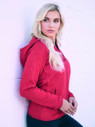 Giacca Donna in Pile con cappuccio Lux