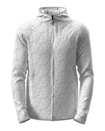 Giacca Uomo in Pile con cappuccio Lux Light grey heather