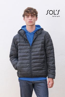 Giacca uomo leggero con cappuccio Stream