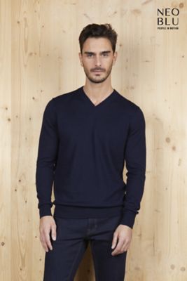 Pullover con collo a v Sullivan men