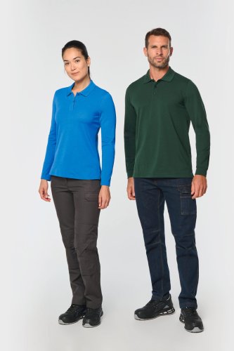 Polo donna maniche lunghe