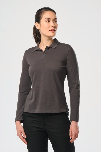 Polo donna maniche lunghe