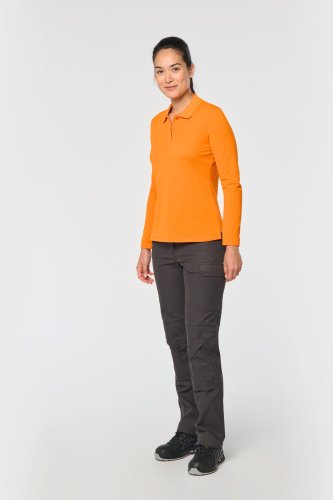 Polo donna maniche lunghe