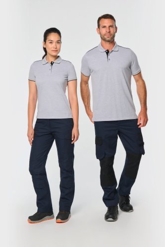 Polo donna day to day a contrasto maniche corte