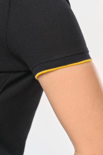 Polo donna day to day a contrasto maniche corte