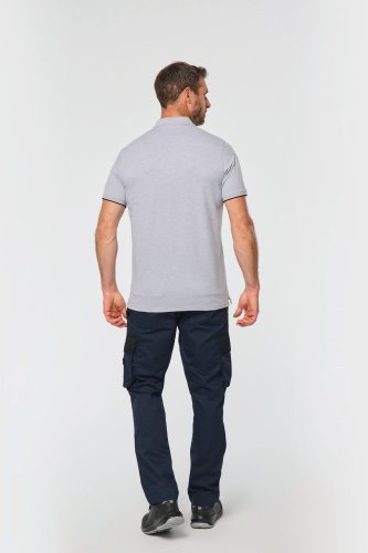 Polo day to day a contrasto maniche corte