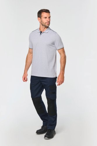 Polo day to day a contrasto maniche corte