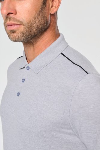 Polo day to day a contrasto maniche corte