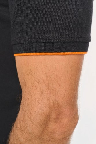 Polo day to day a contrasto maniche corte