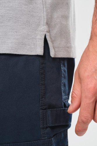 Polo uomo manica corta con colletto con automatici