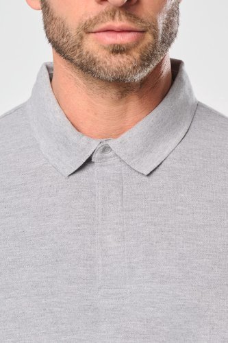 Polo uomo manica corta con colletto con automatici