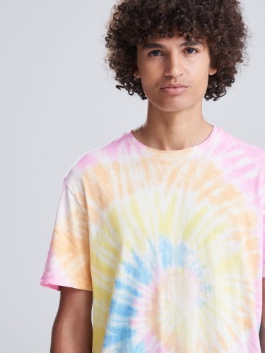 T-shirt a girocollo Tie-dye t