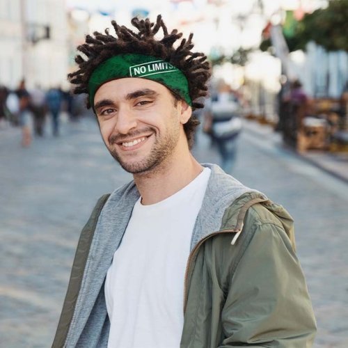 Bandana in policotone a colori. 52x52 cm