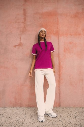 Pantalone da jogging donna ecosostenibile ampio french terry